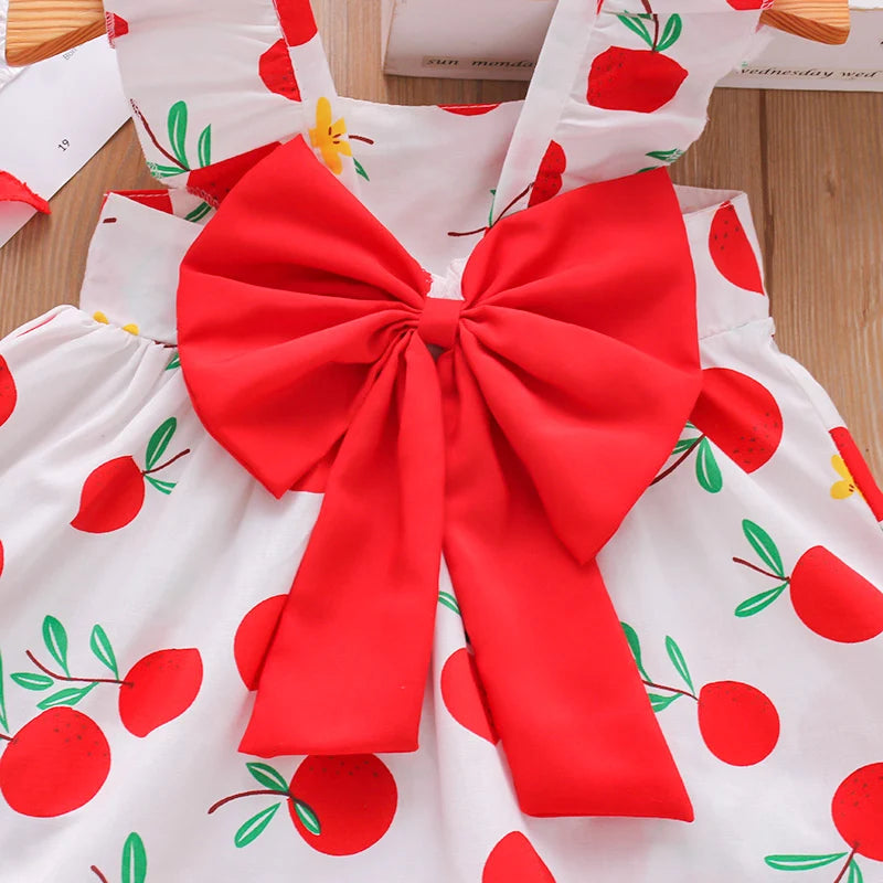Summer Fruit Print Baby Dress