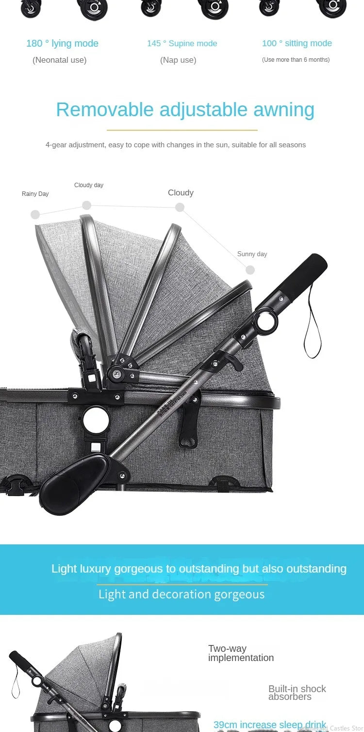 Baby stroller 3 in 1