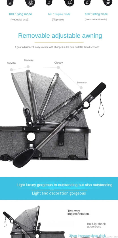 Baby stroller 3 in 1