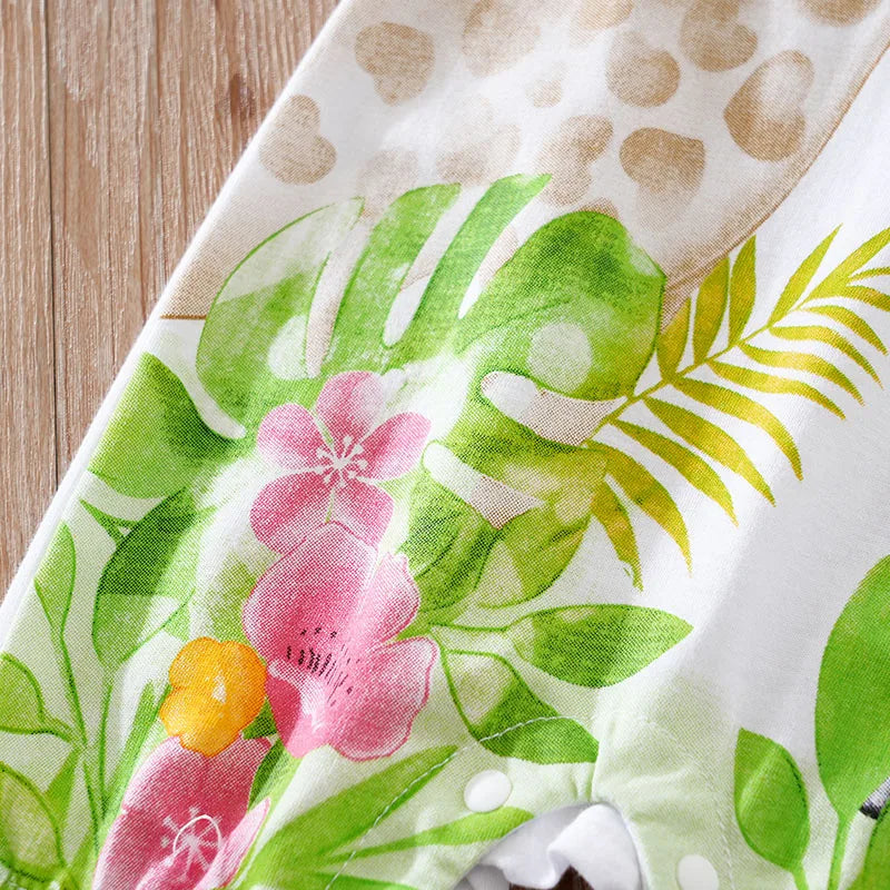 Giraffe Print Baby Bodysuit