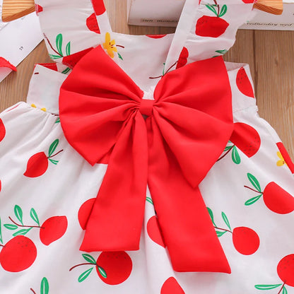 Summer Fruit Print Baby Dress