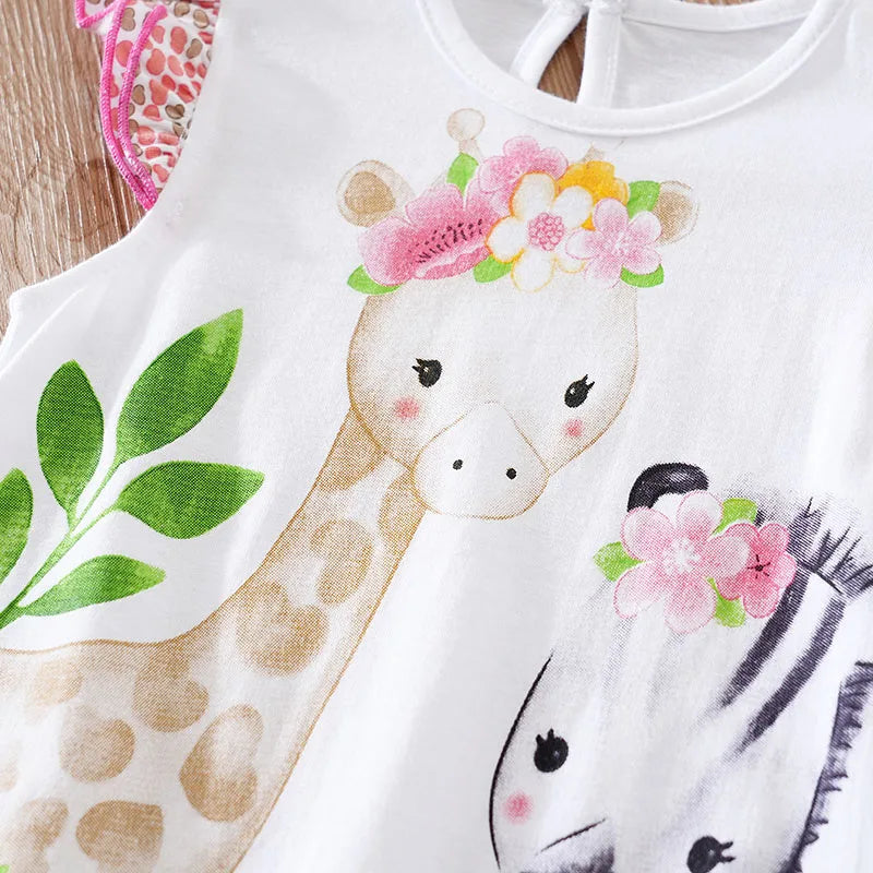 Giraffe Print Baby Bodysuit