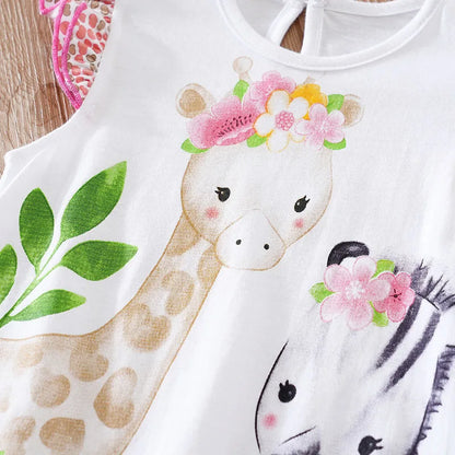 Giraffe Print Baby Bodysuit