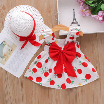Summer Fruit Print Baby Dress