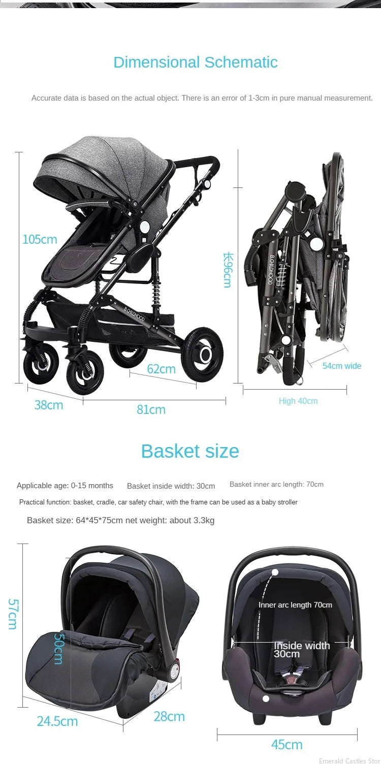 Baby stroller 3 in 1