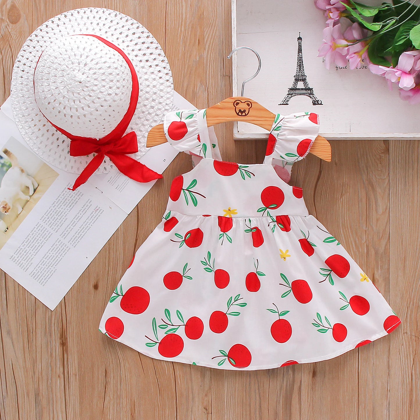 Summer Fruit Print Baby Dress